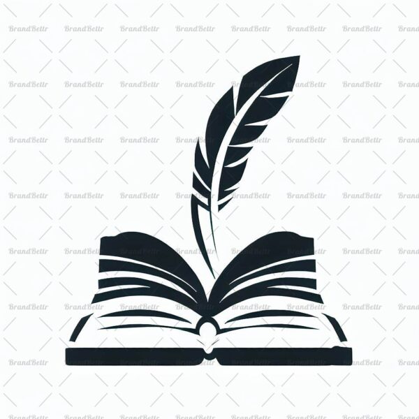 Offenes Buch und Feder